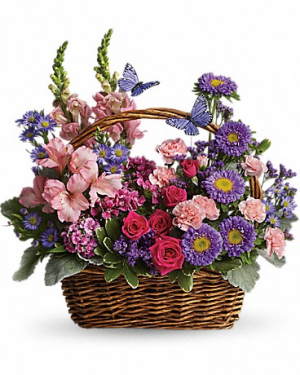 Country Basket Blooms T48-3 16.5"(w) x 16.5"(h) ONE SIDED